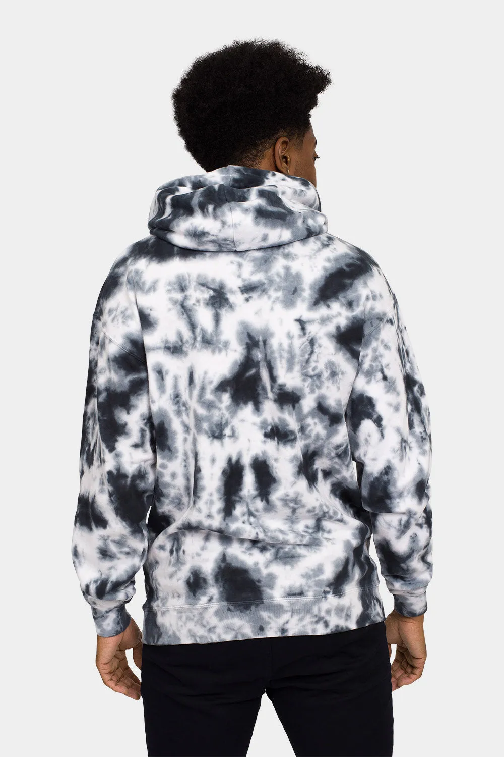 Mineral Wash Tie-Dye Pullover Hoodie
