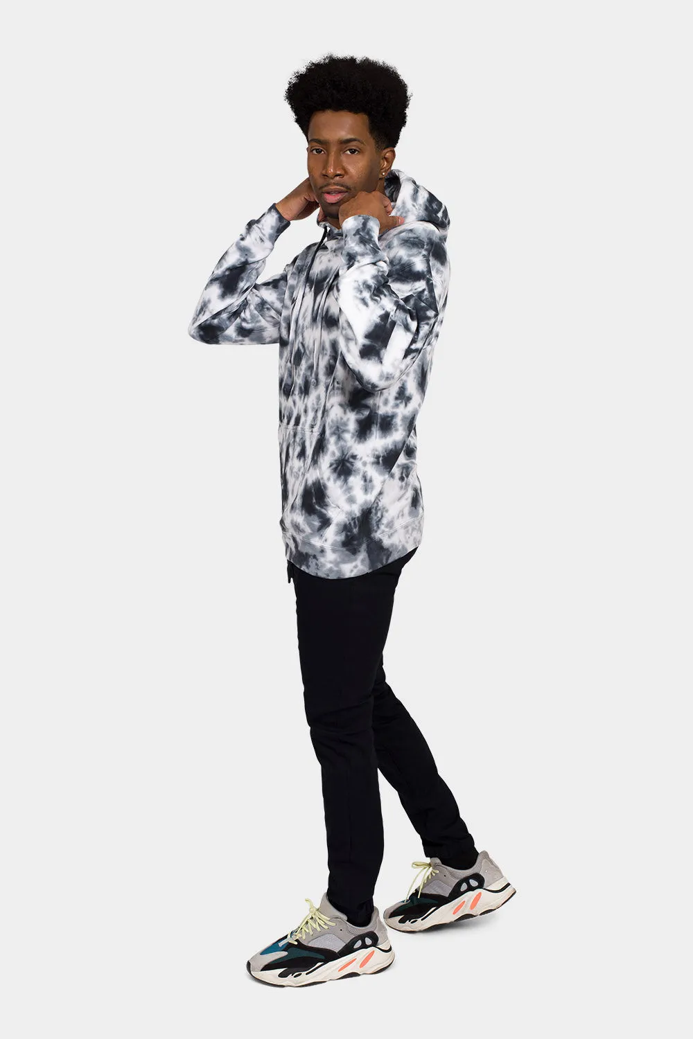 Mineral Wash Tie-Dye Pullover Hoodie