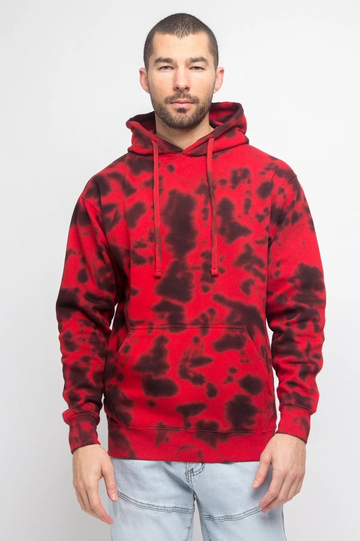 Mineral Wash Tie-Dye Pullover Hoodie