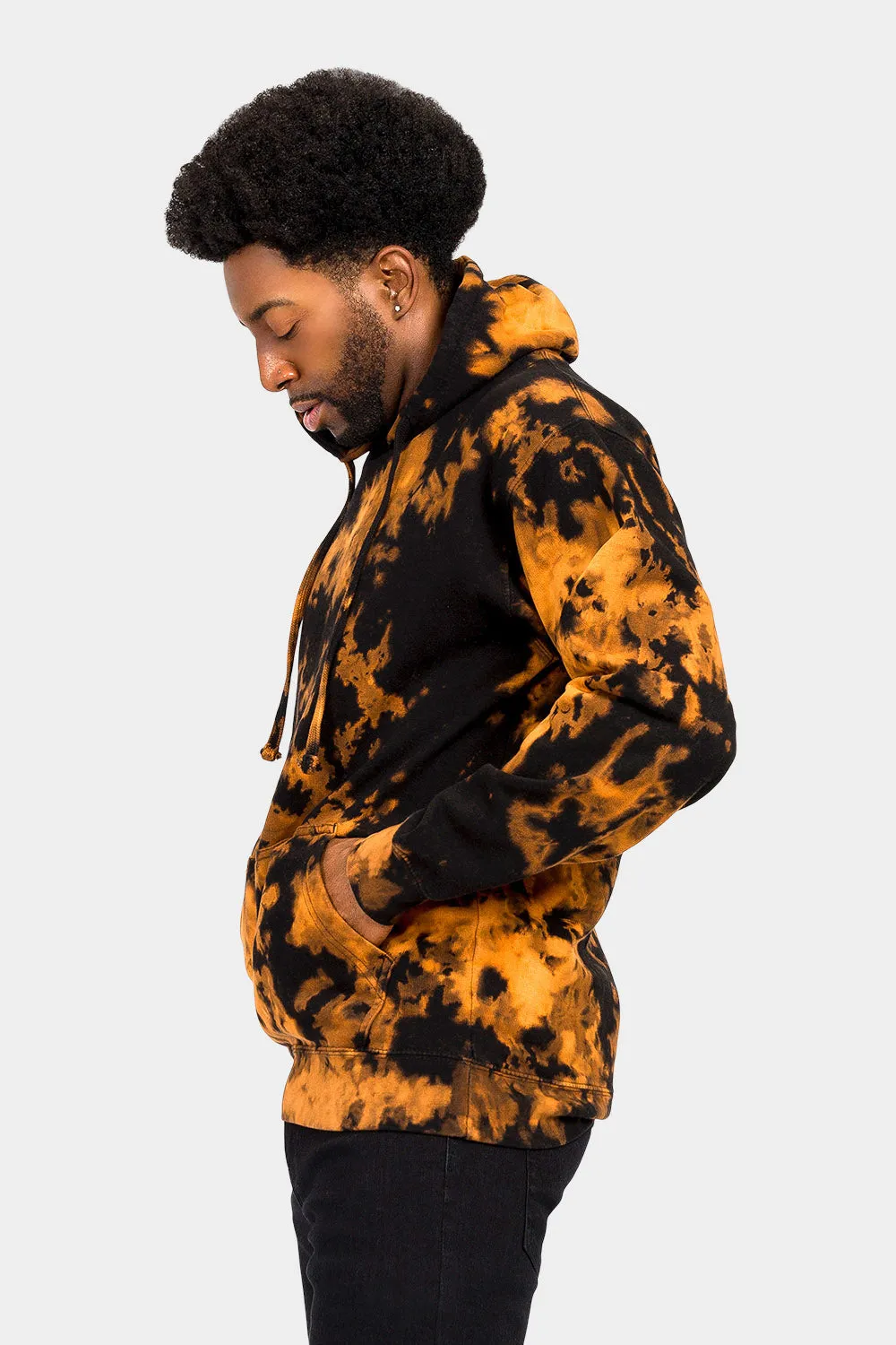 Mineral Wash Tie-Dye Pullover Hoodie