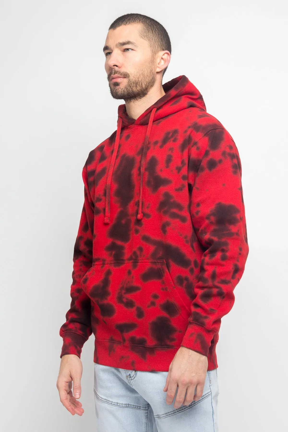Mineral Wash Tie-Dye Pullover Hoodie