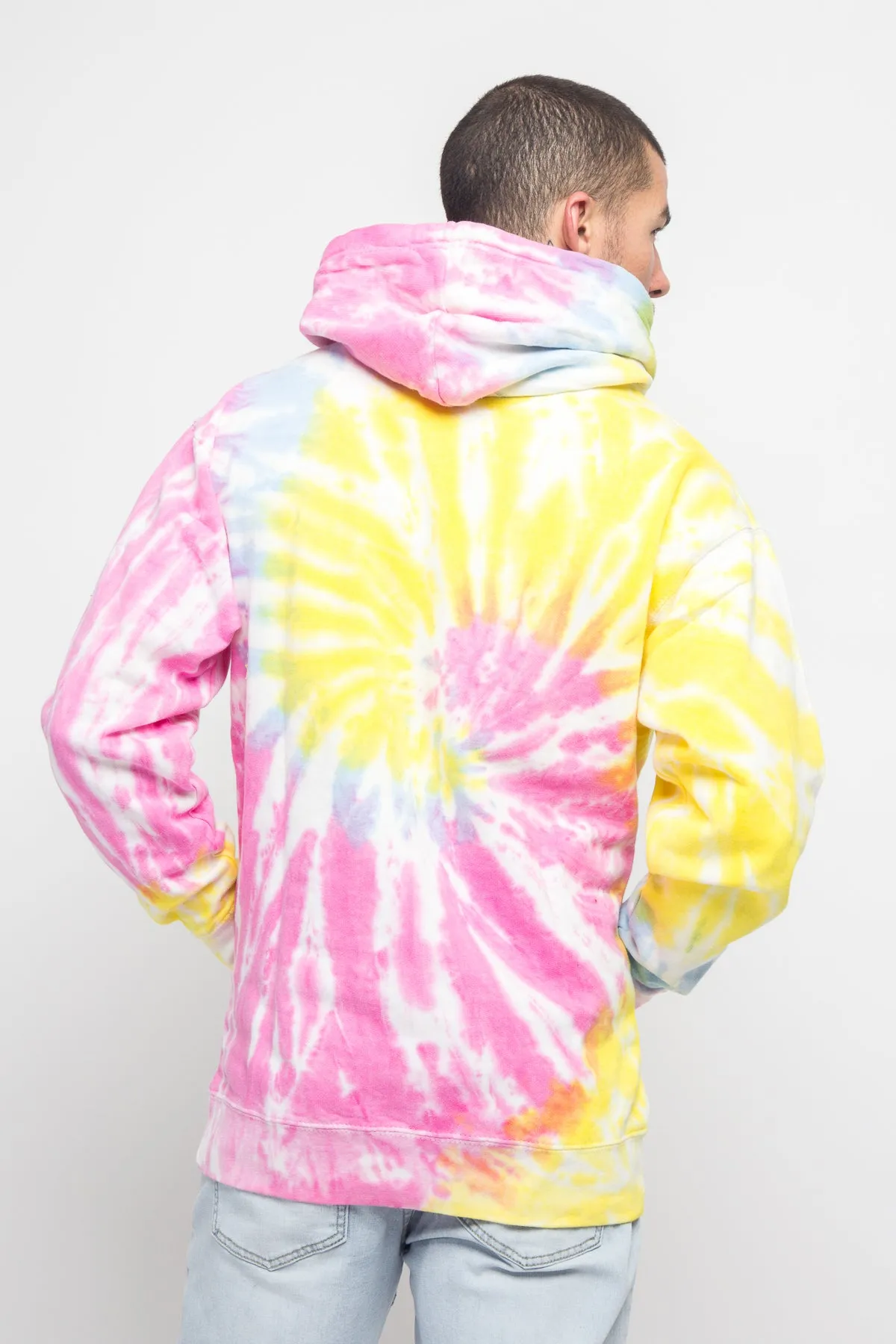 Mineral Wash Tie-Dye Pullover Hoodie