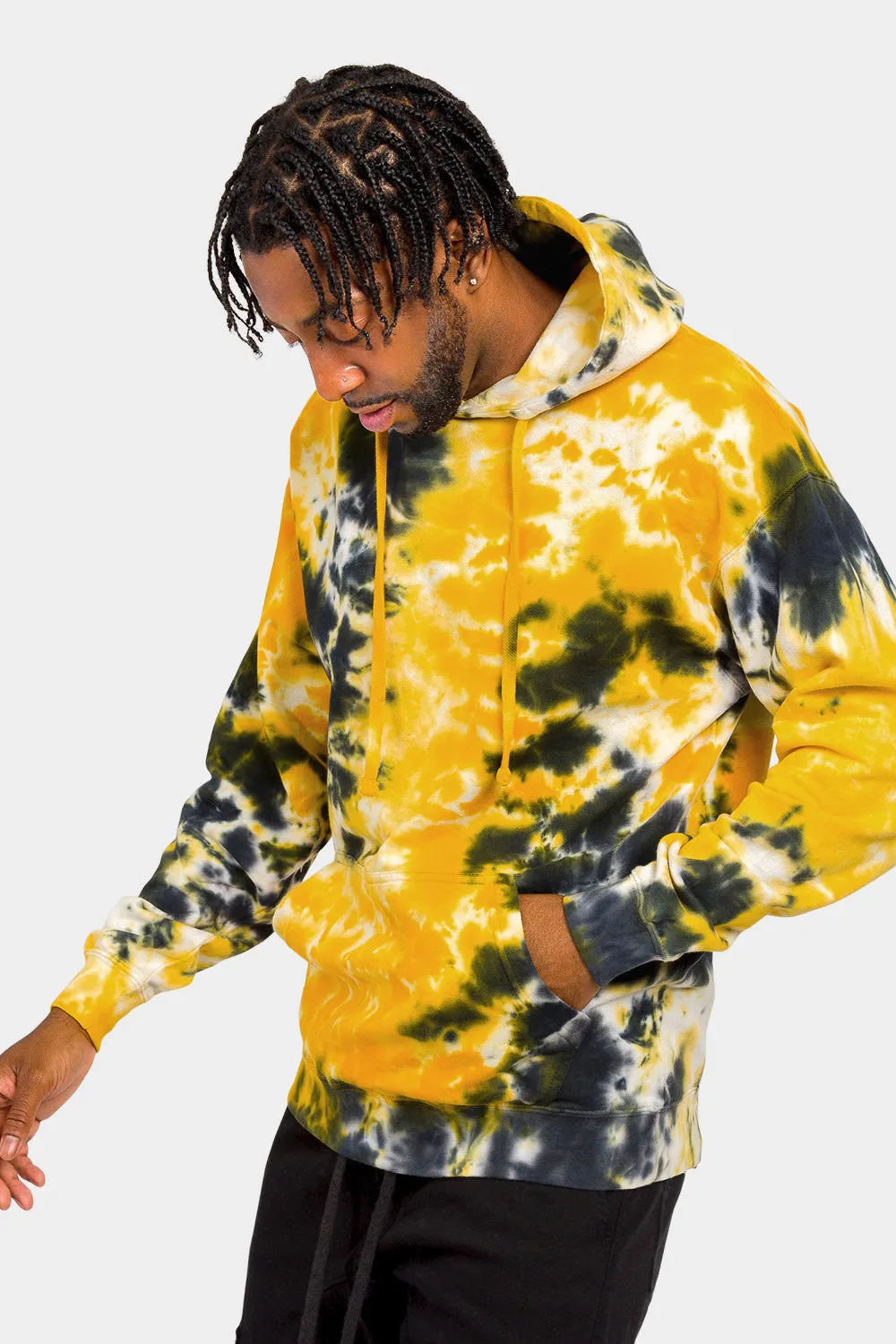 Mineral Wash Tie-Dye Pullover Hoodie