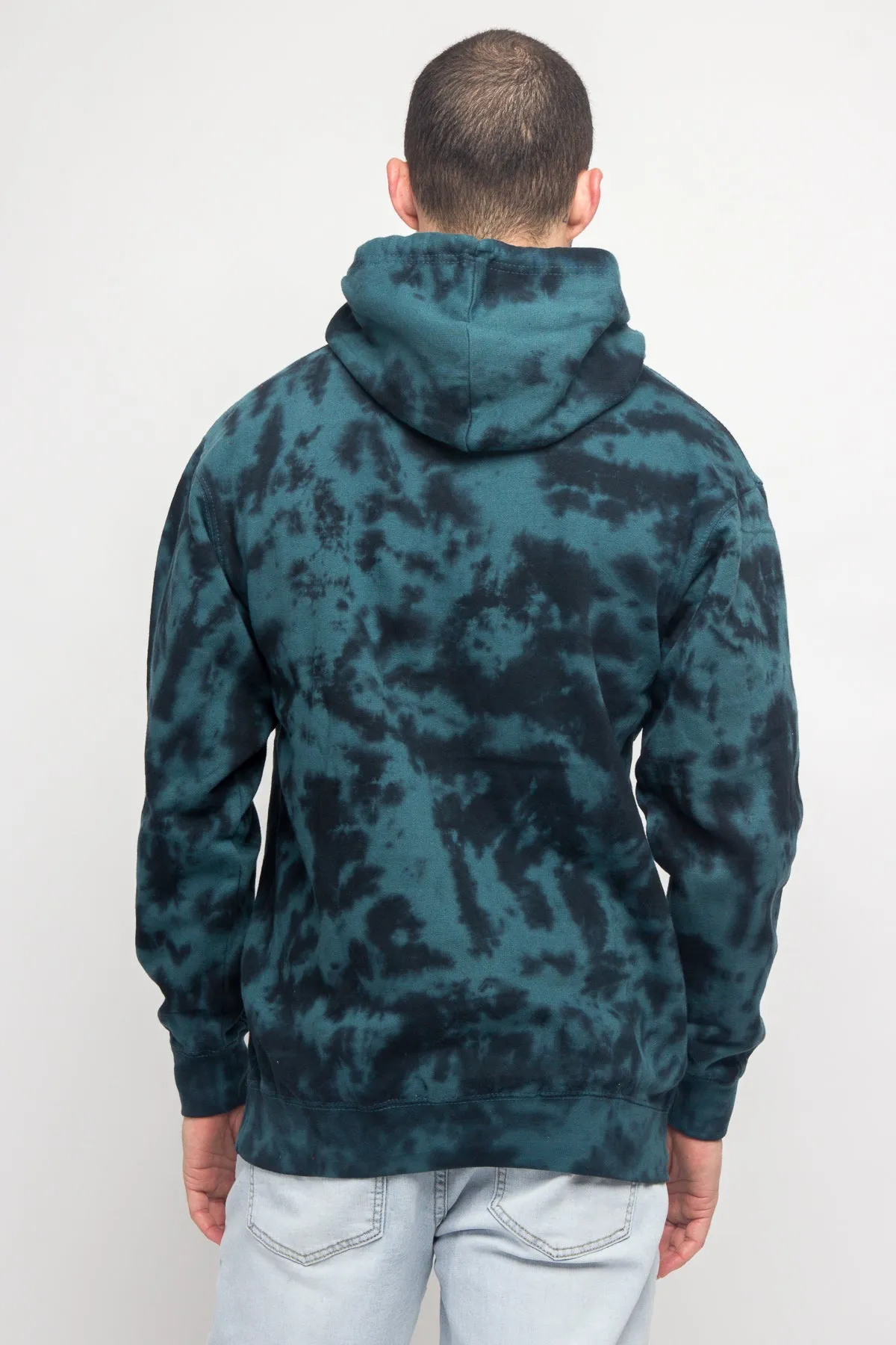 Mineral Wash Tie-Dye Pullover Hoodie