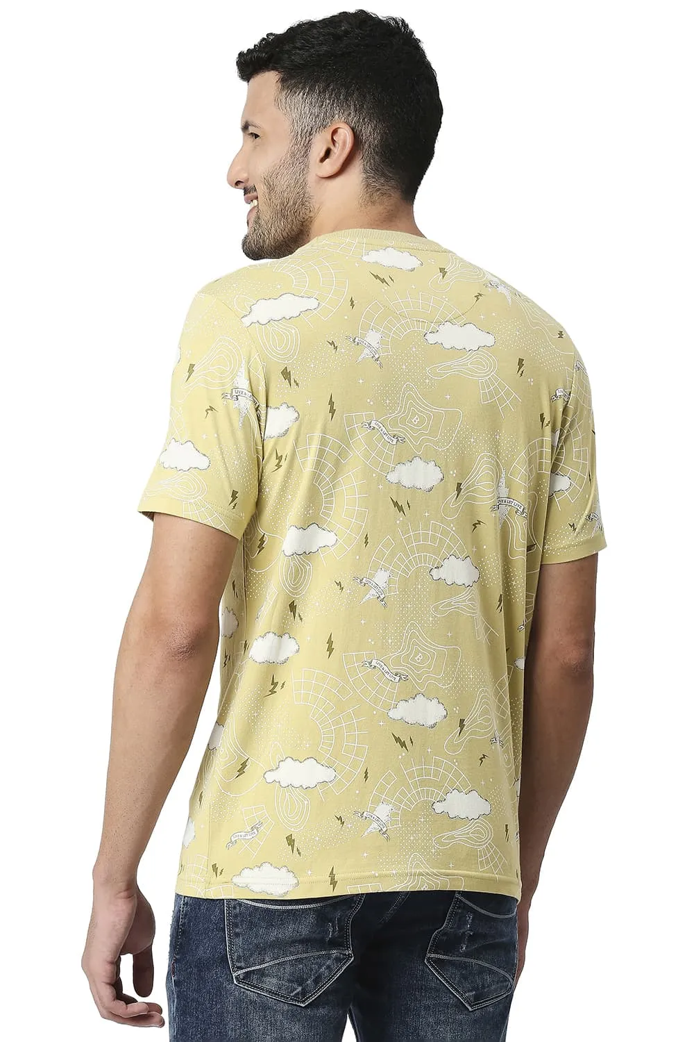 Muscle Fit Cotton Viscose Crew T-shirt
