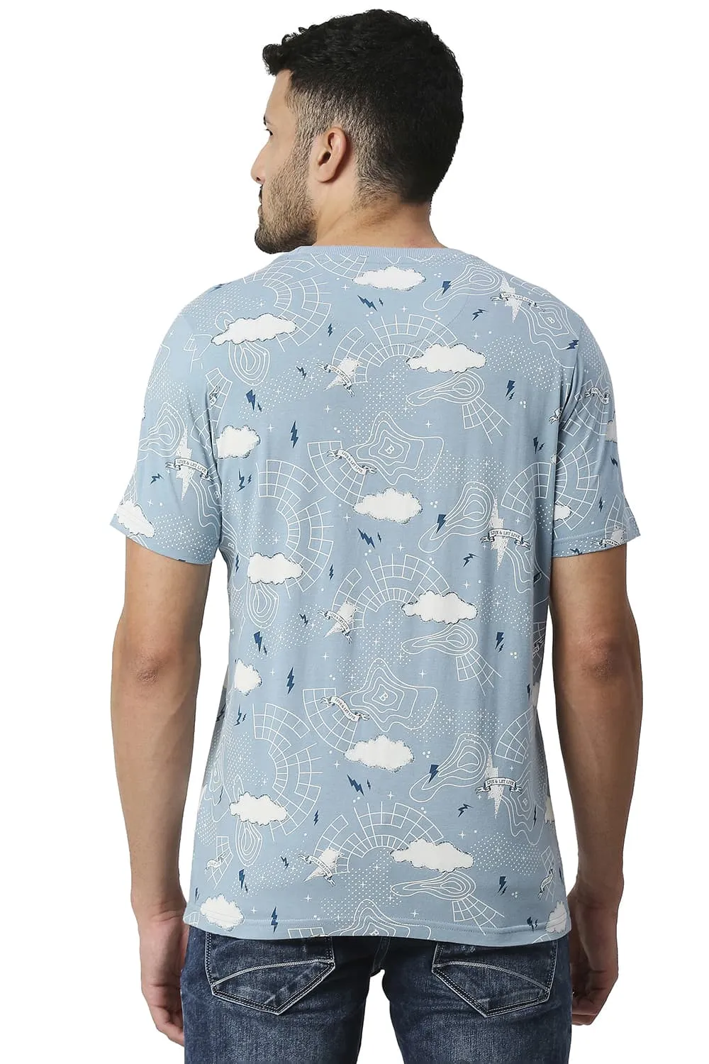 Muscle Fit Cotton Viscose Crew T-shirt