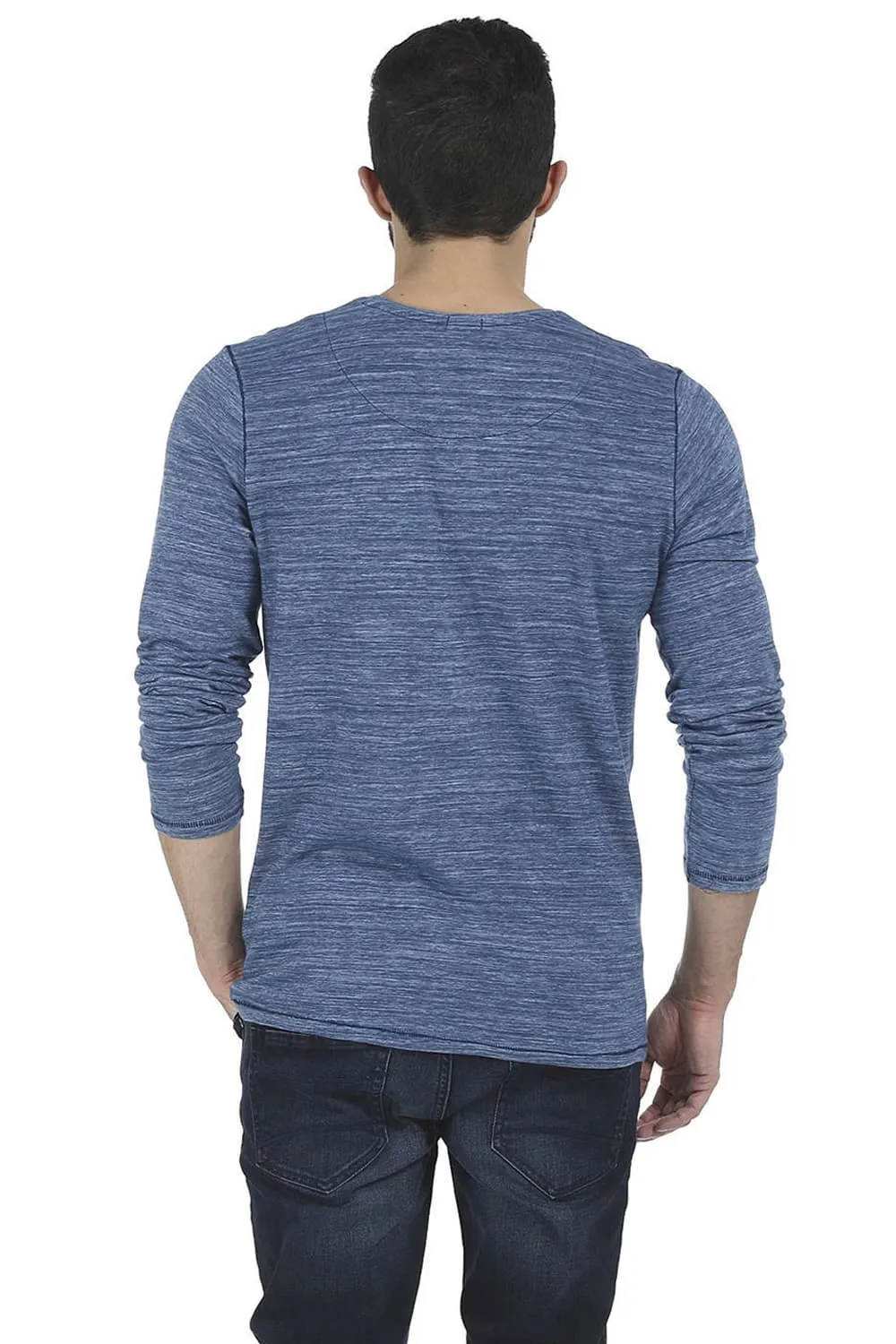 Muscle Fit Crew Neck Full Sleeve T Shirt