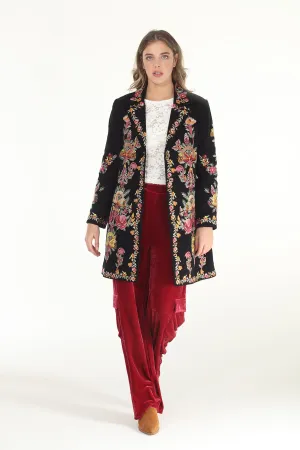 Mutted Floral Embroidered Coat