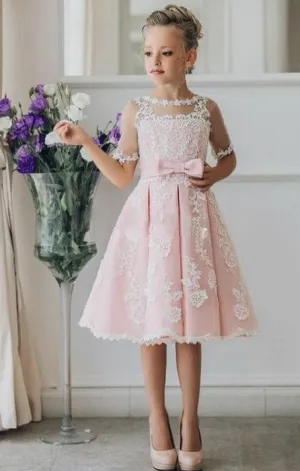 New Arrival Children Skirt White Lace Princess Flower Girl Dresses