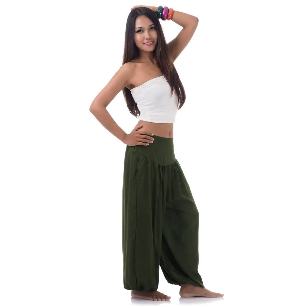 Olive Grove Women's Thai Harem Pants
