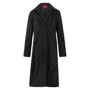 Pabs Self Embroidered Black Jacket