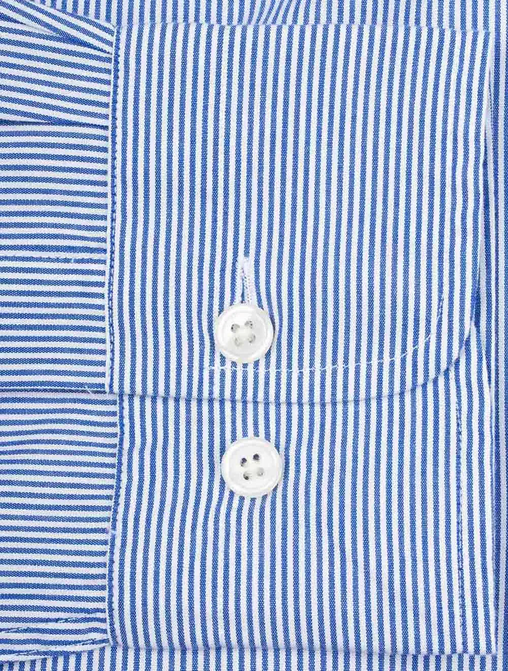 Regular Poplin Banker Shirt College Blue
