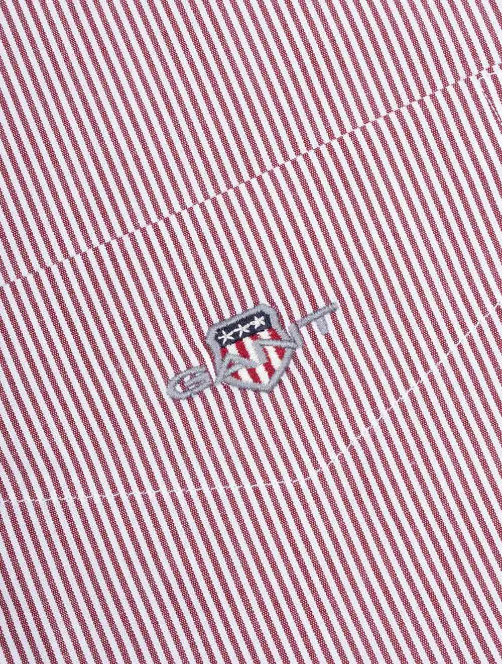 Regular Poplin Banker Shirt Plumped Red