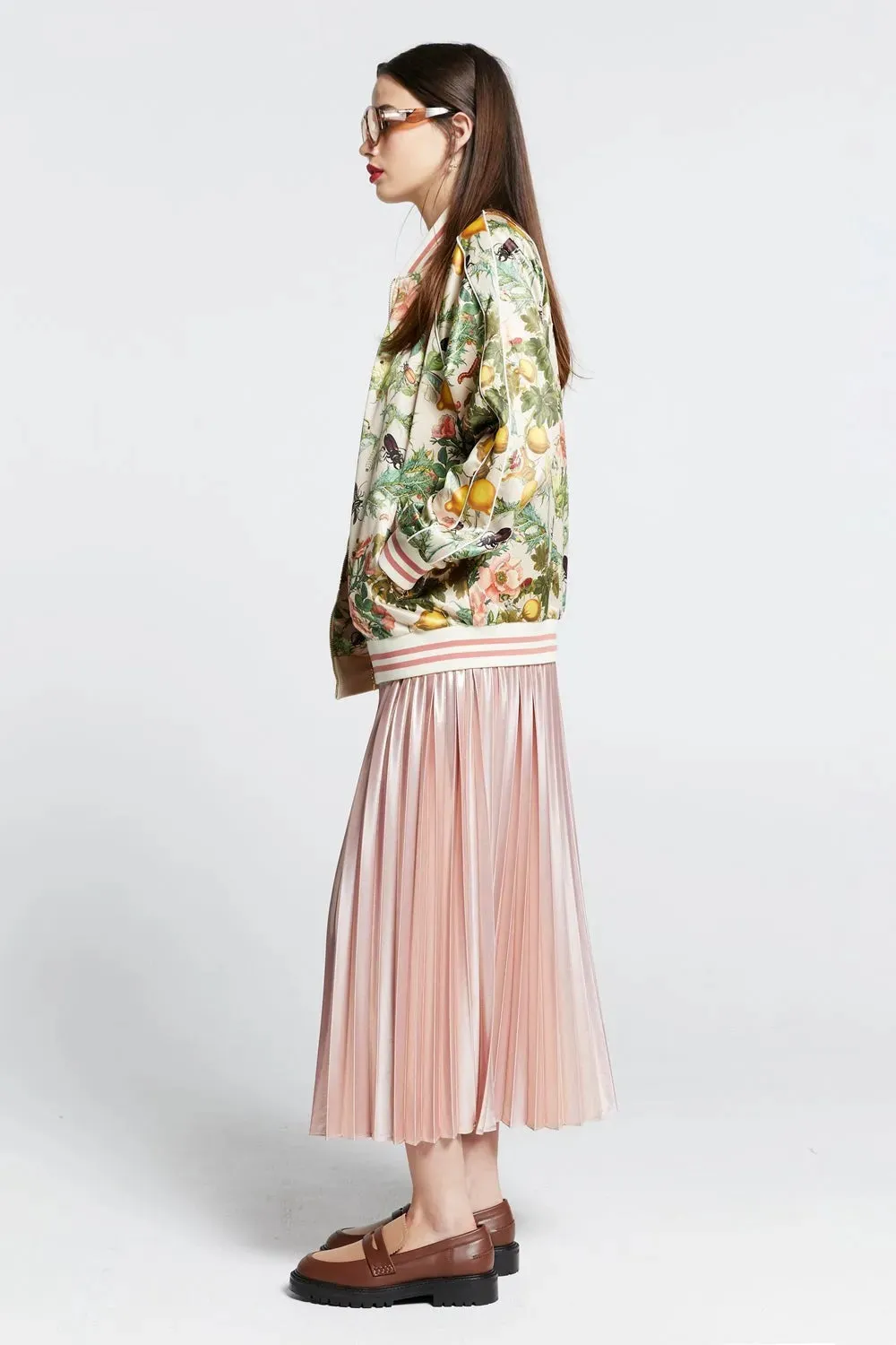 Runaway Bomber Jacket | Macadamia Multi
