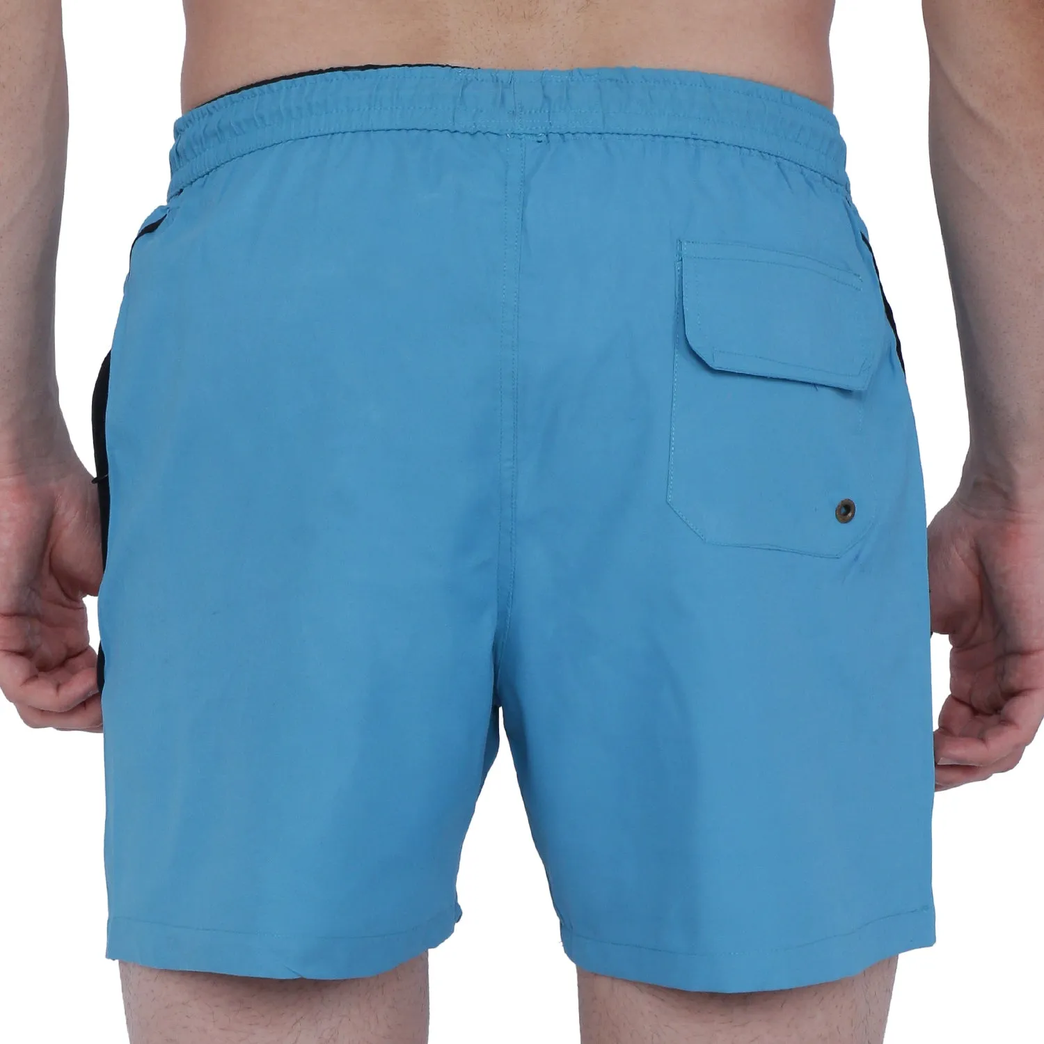 Semantic Designer Microfiber Swimshorts - Designer Sky Blue