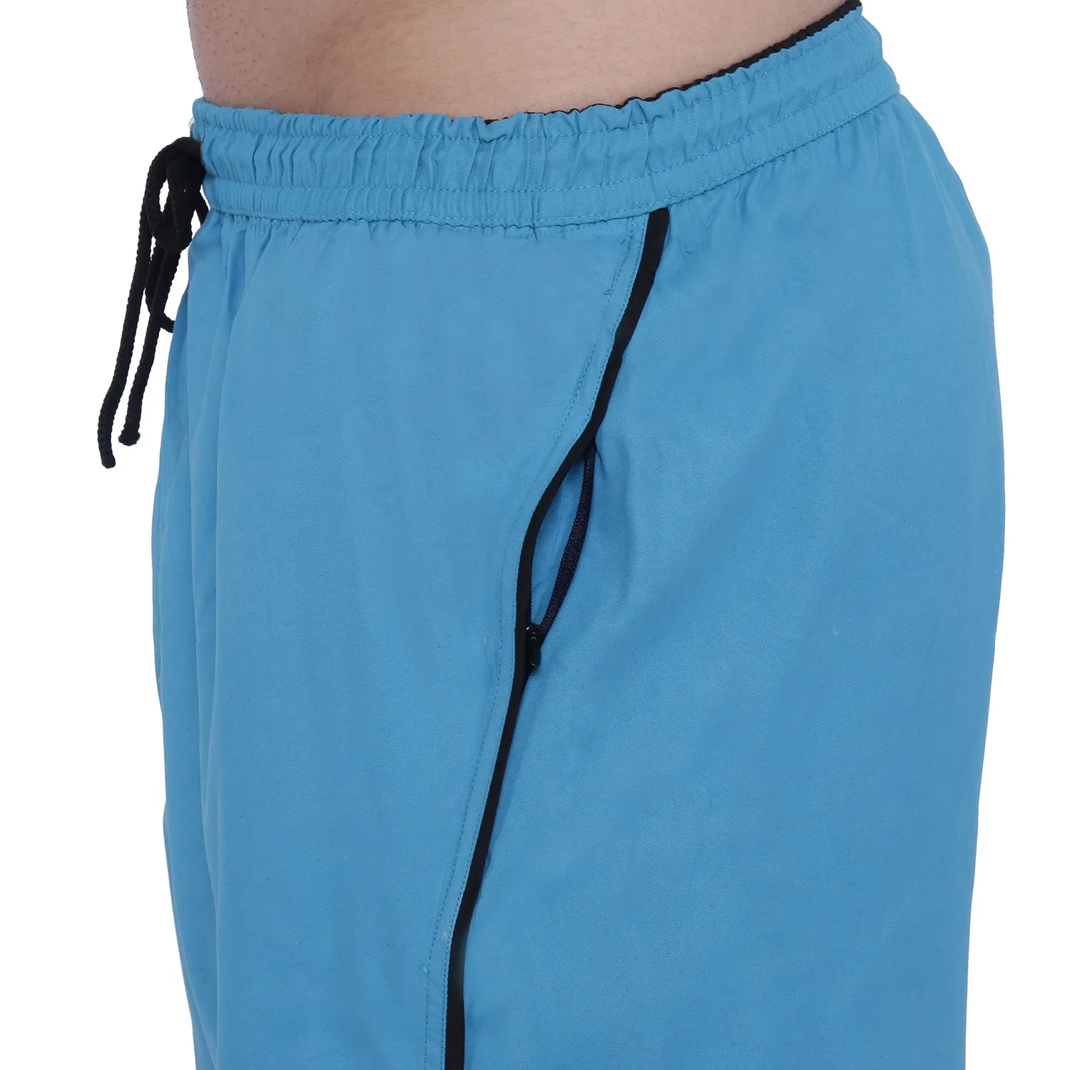 Semantic Designer Microfiber Swimshorts - Designer Sky Blue