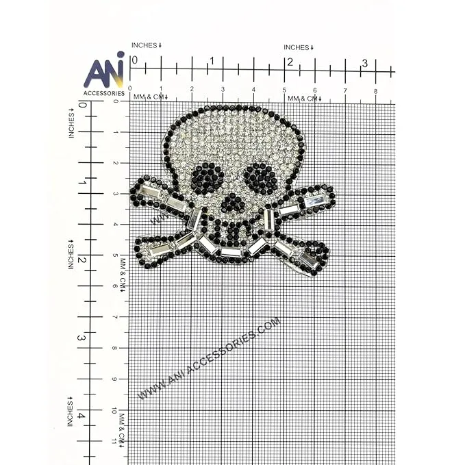 Sequins Sparkle Heat Transfer Patch (Skull)