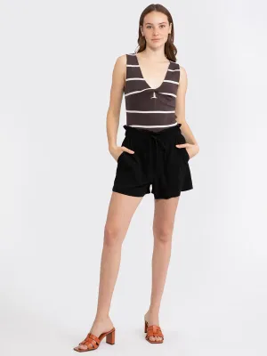 Soft Paper Bag Short ~ Black