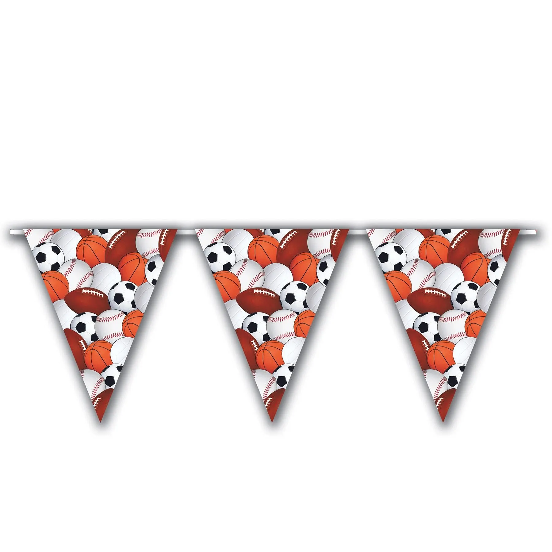 Sports Party Pennant Banner