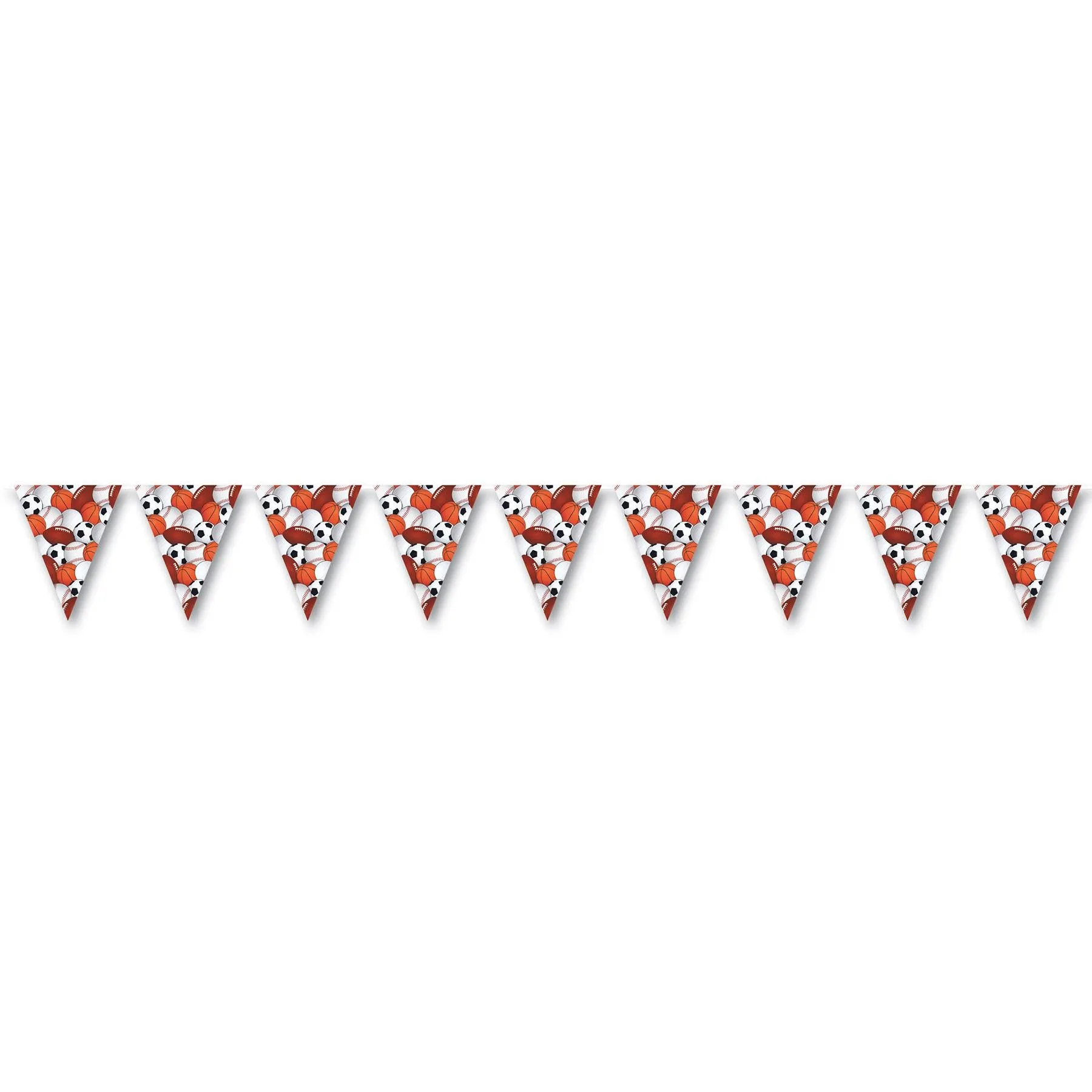 Sports Party Pennant Banner