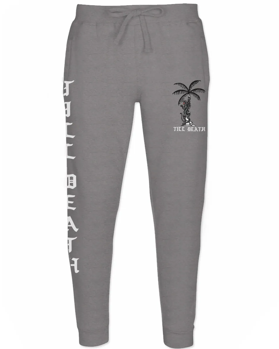 Summer Cool Graphic Palm Puma Tattoo Good Vibe Till Death Obei Society jogger For men Sweatpant