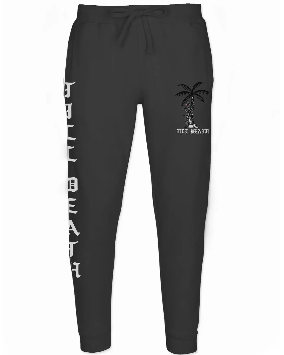 Summer Cool Graphic Palm Puma Tattoo Good Vibe Till Death Obei Society jogger For men Sweatpant