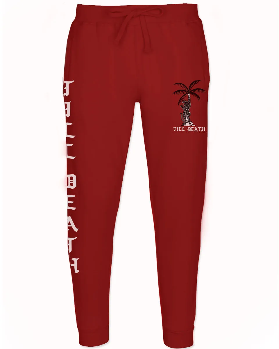 Summer Cool Graphic Palm Puma Tattoo Good Vibe Till Death Obei Society jogger For men Sweatpant