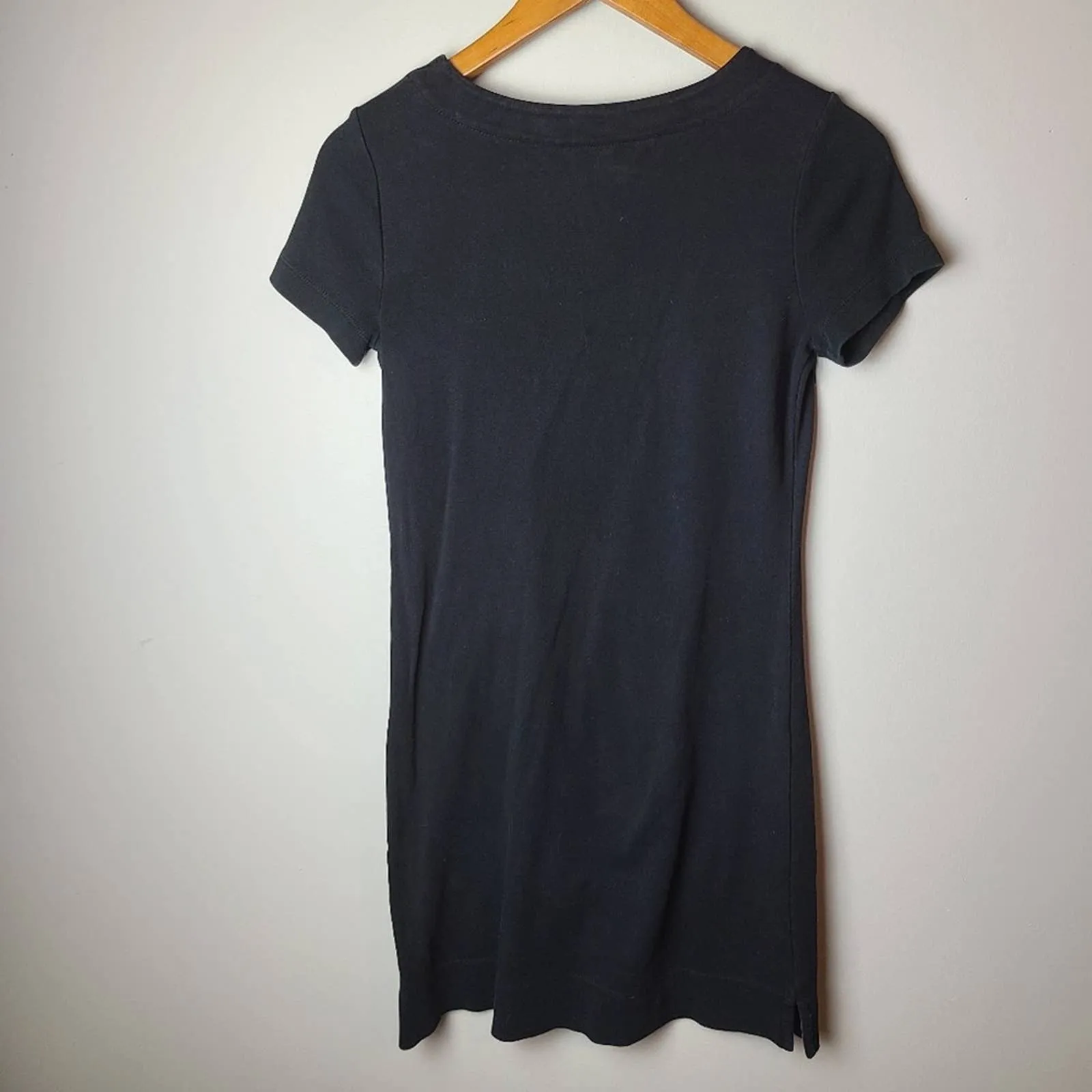 Talbots Knit Black Tee Shirt Dress