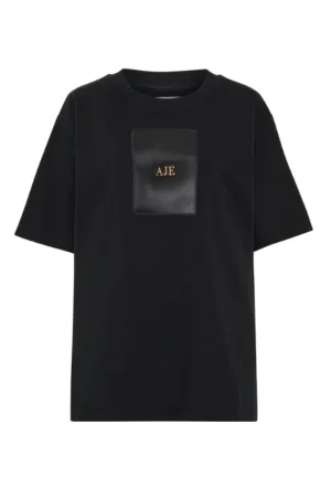 Thalia Oversized Tee Black