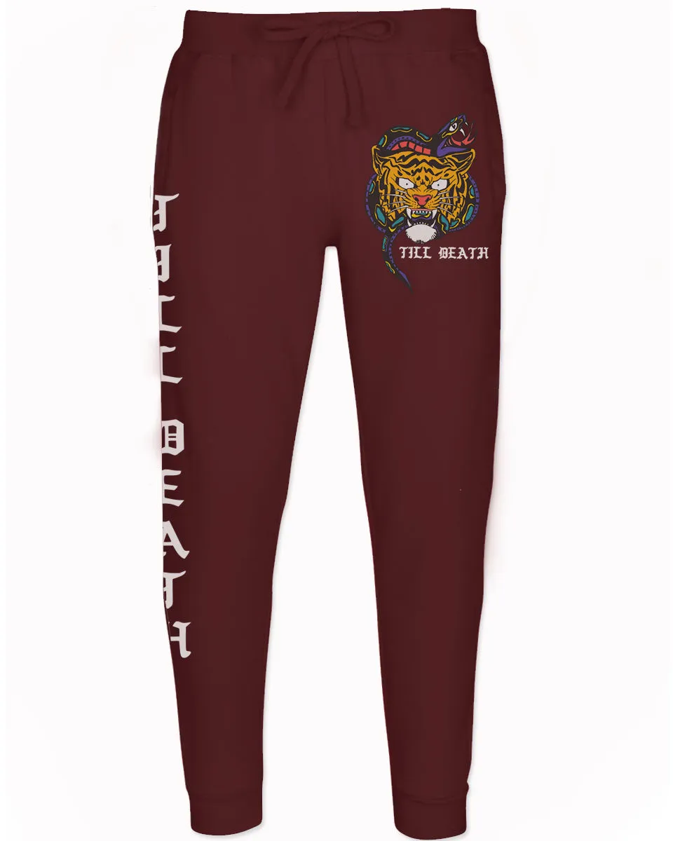 Tiger Graphic Traditional Japanese Till Death Vibes Jogger For men Sweatpant