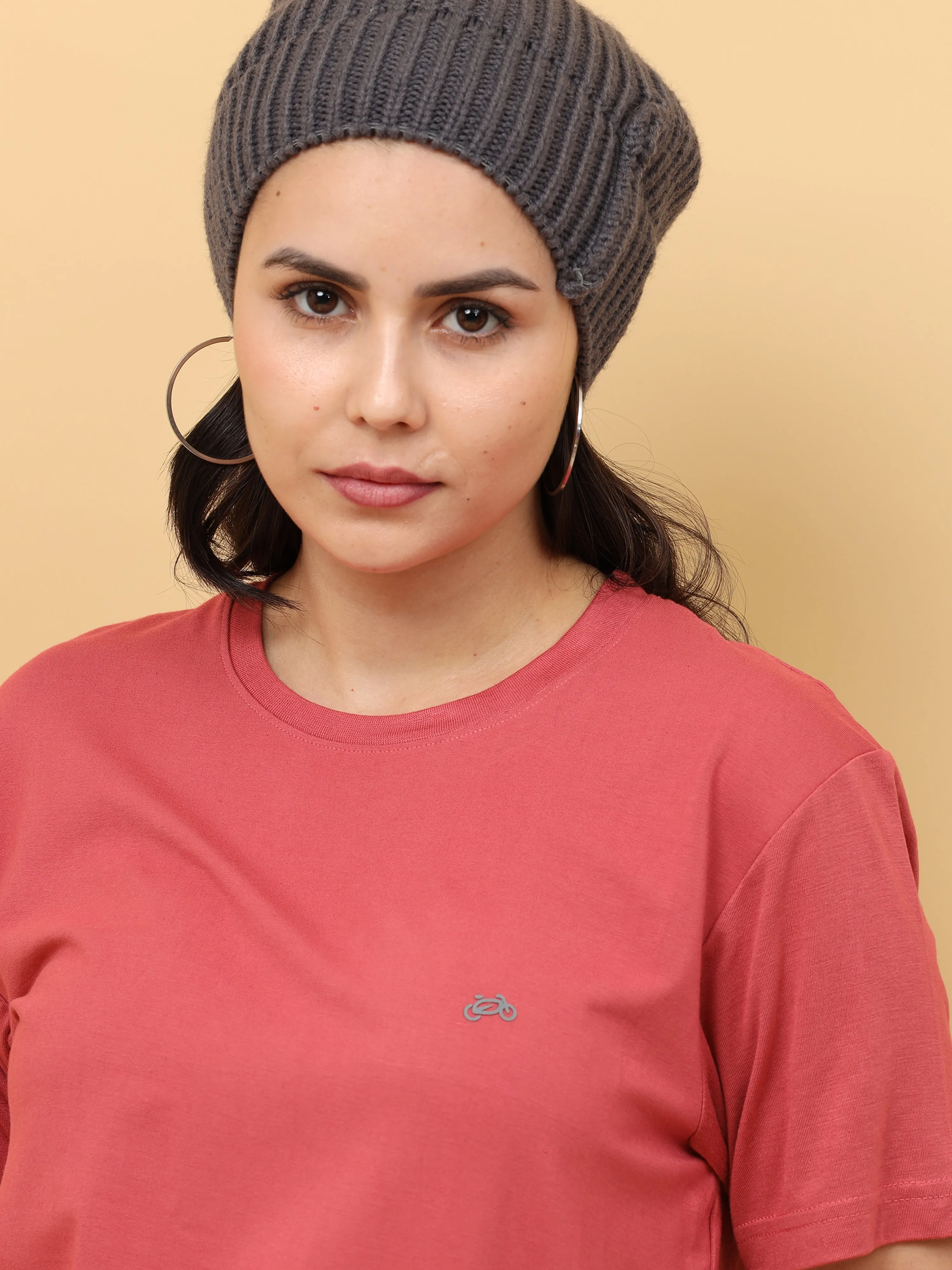 Triatan  Orange Womens Bamboo Fabric T-Shirt