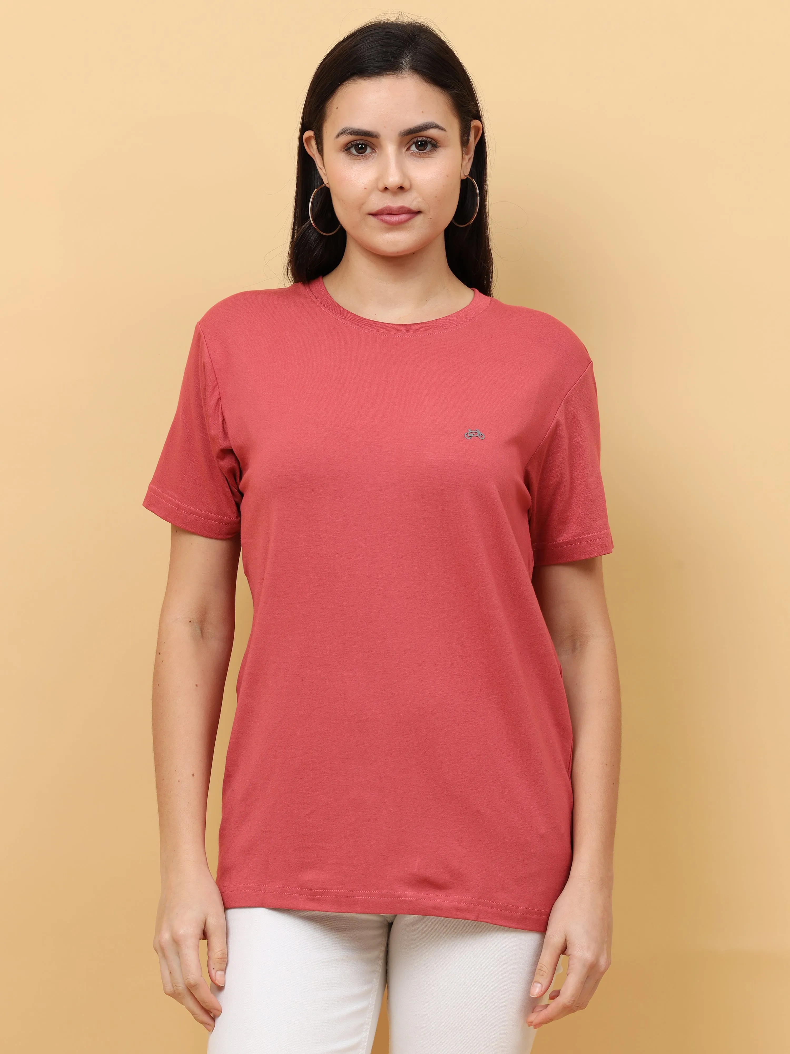 Triatan  Orange Womens Bamboo Fabric T-Shirt