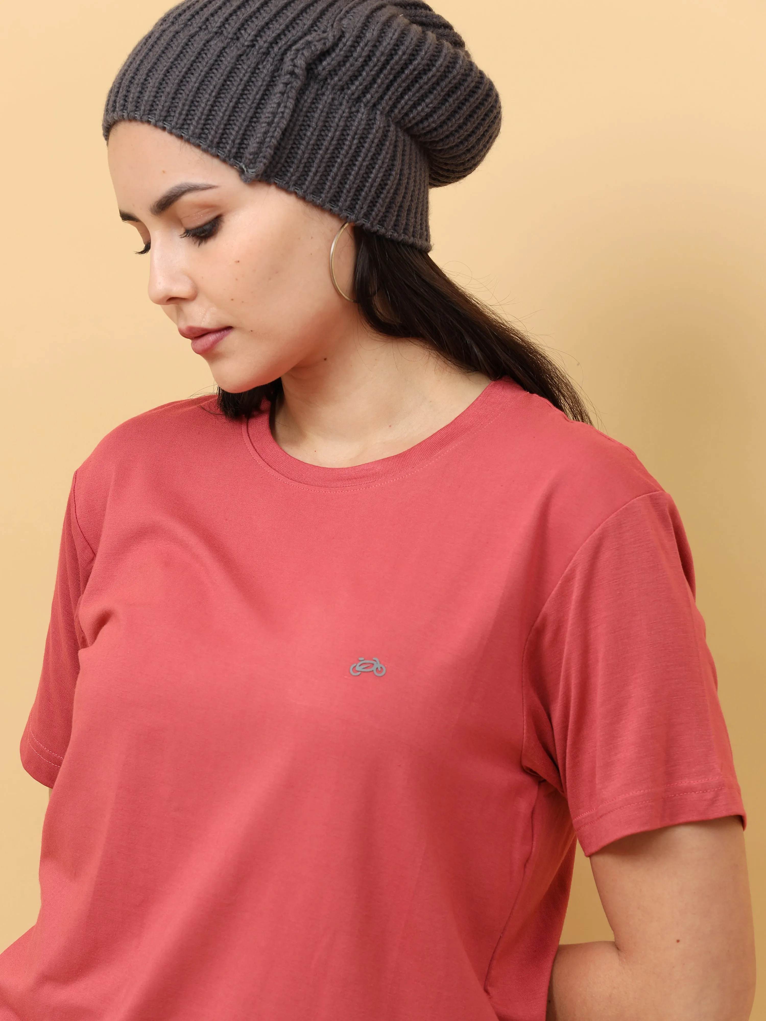 Triatan  Orange Womens Bamboo Fabric T-Shirt