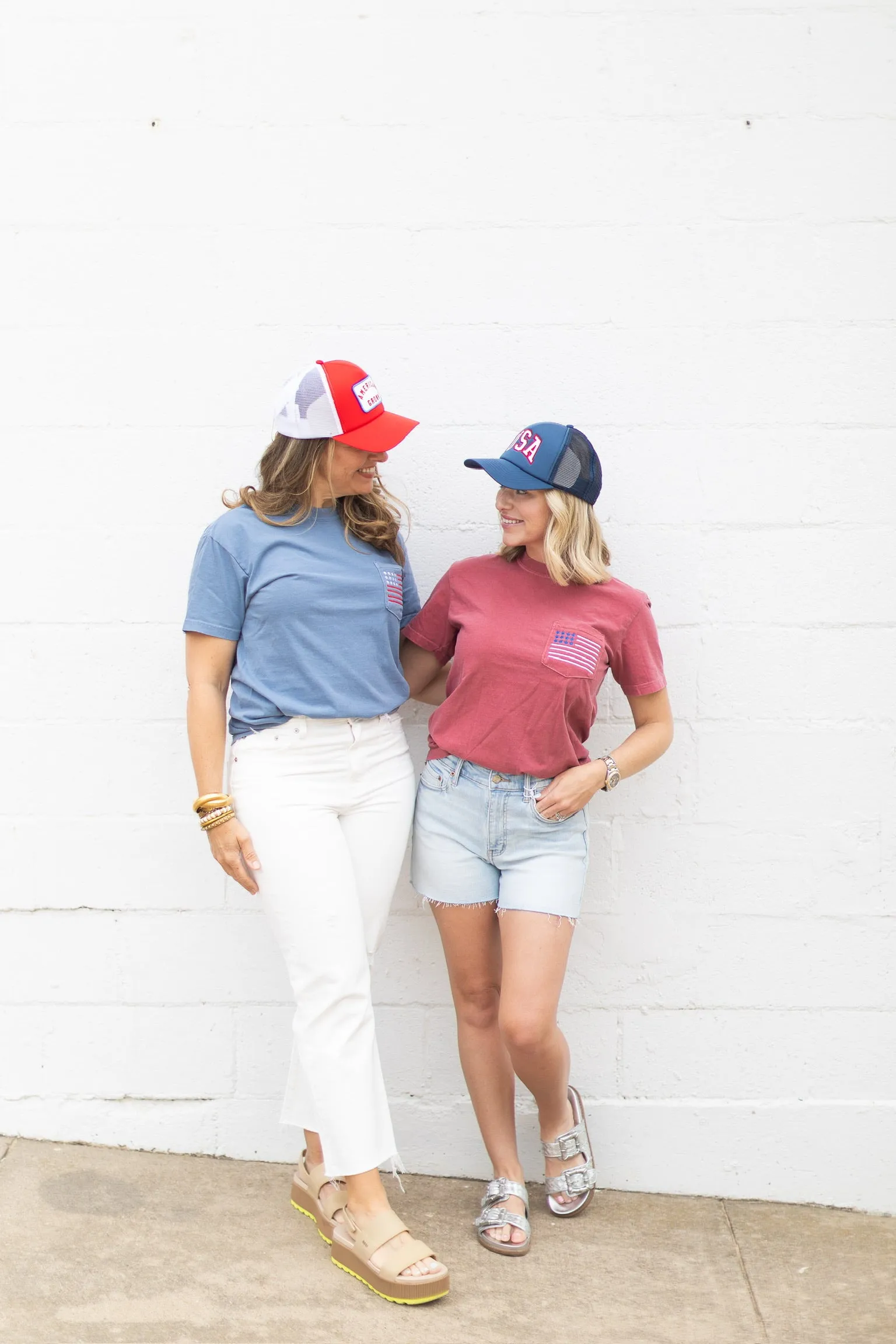 USA Flag Front Pocket Tee