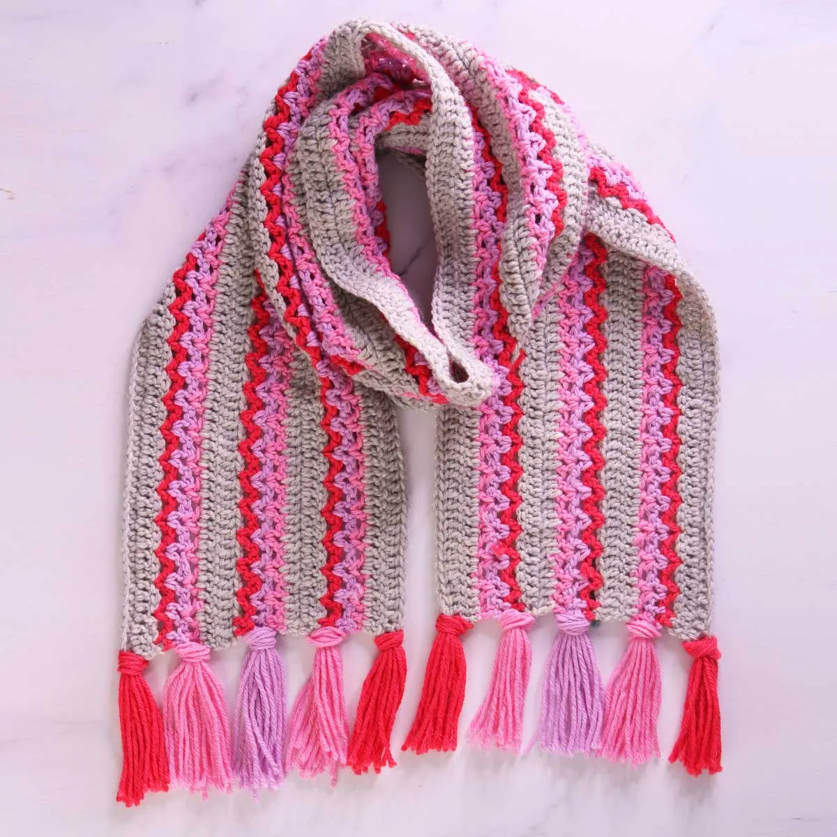 V-Stitch Scarf Crochet Pattern