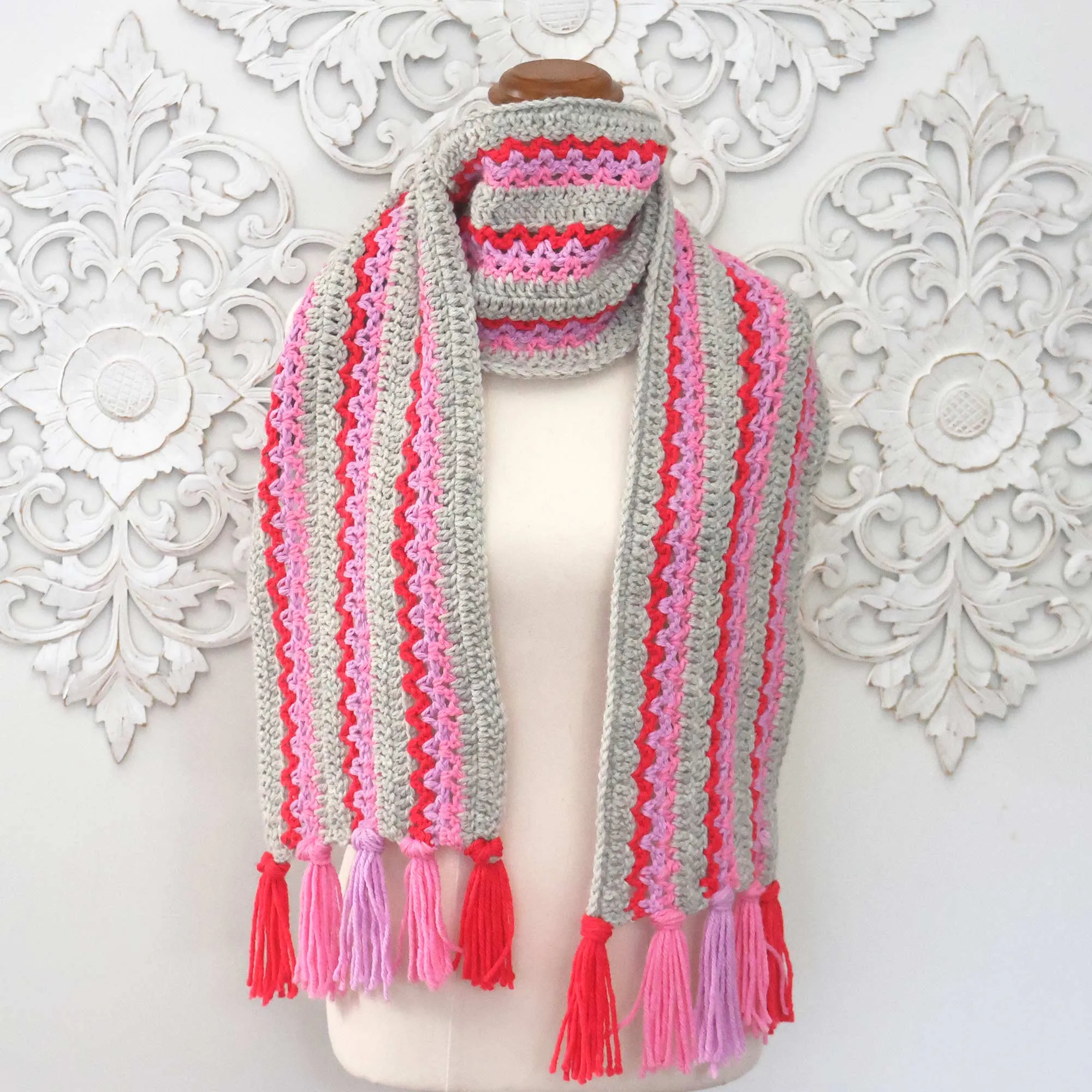 V-Stitch Scarf Crochet Pattern