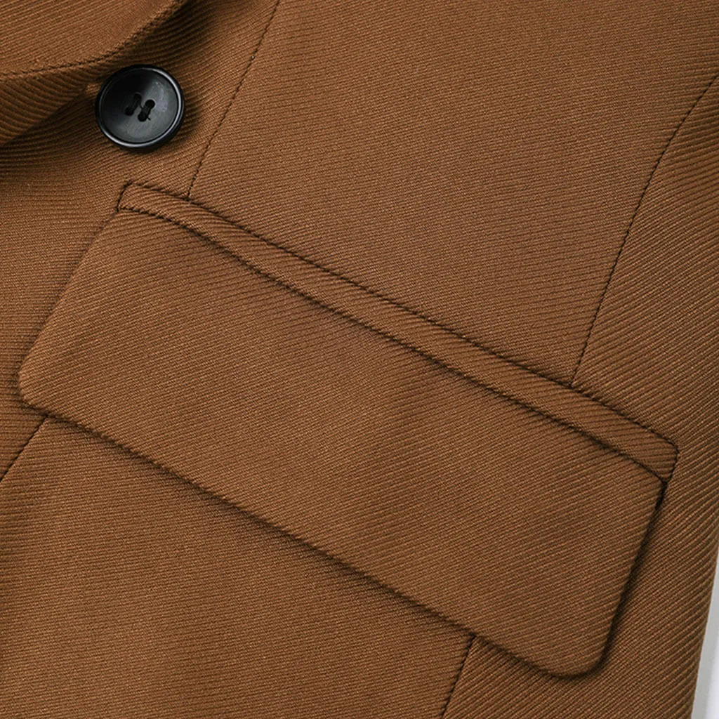 Vintage Lapel Single Breasted Strong Shoulder Pleated Cinch Waist Blazer
