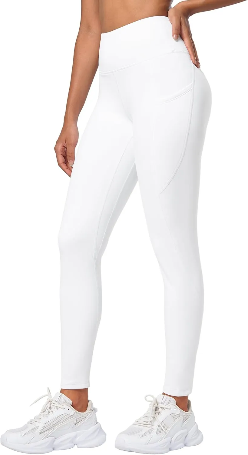 Willit Women's Fleece Lined Leggings High Waisted Winter Thermal Yoga Running Pants with Pockets