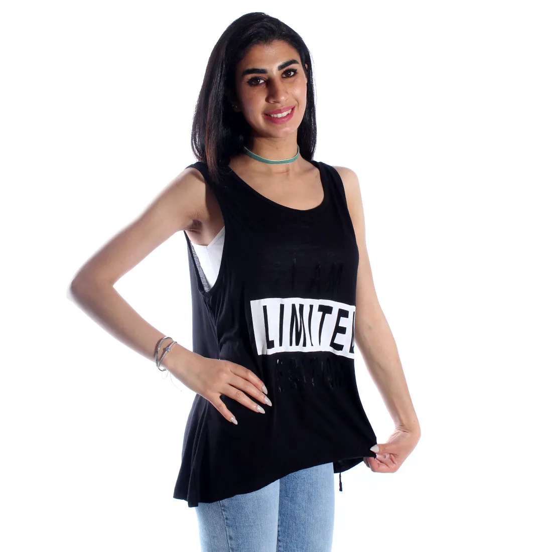 women t-shirt/ black/ cotoon / made in Turkey -3422