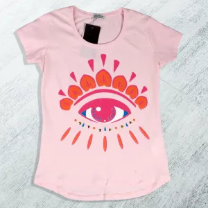 women t-shirt/ pink/ cotoon   lycra/ made in Turkey -3418